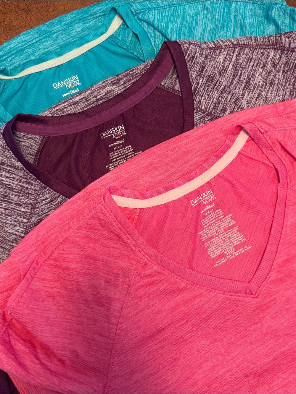 Danskin Now Women's Active Tee in Dark Pink
